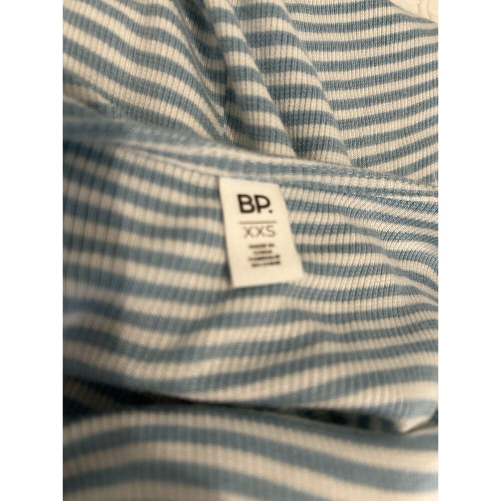 BP Nordstrom Women’s Striped Ribbed Blue Midi Dress Size XX Small - Picture 8 of 9